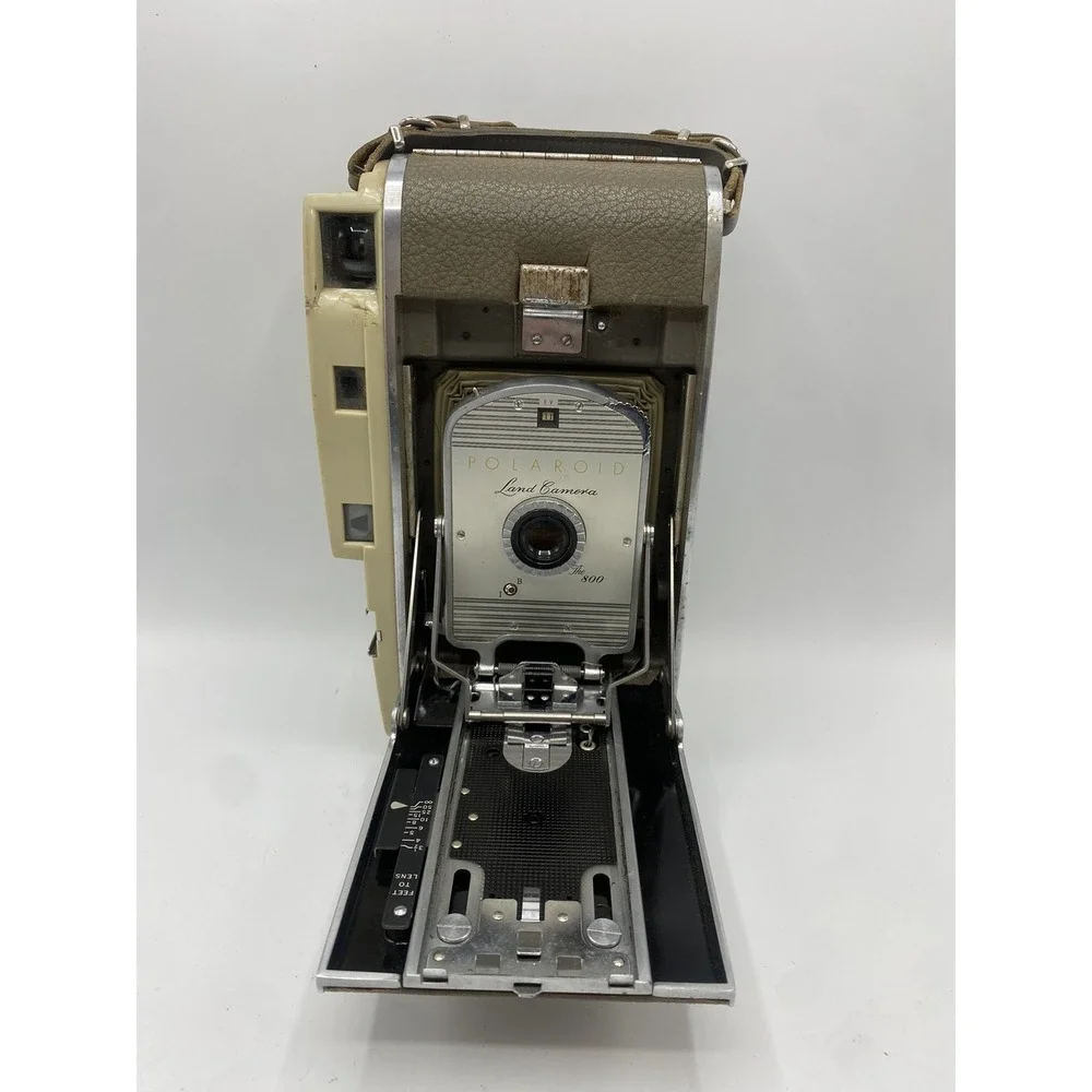 Polaroid 1950's Land Instant Camera Vintage Model The 800 Folding Gray Untested